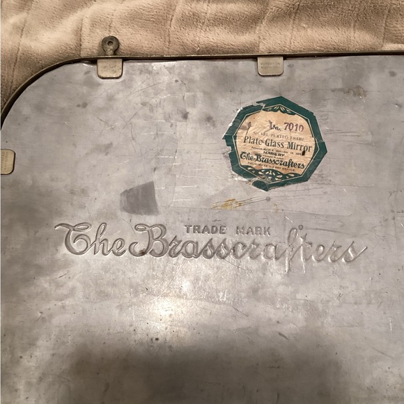 Antique Brasscrafters Framed Mirror circa 1905 Barbers Mirror M OFFERS - Picture 10 of 11